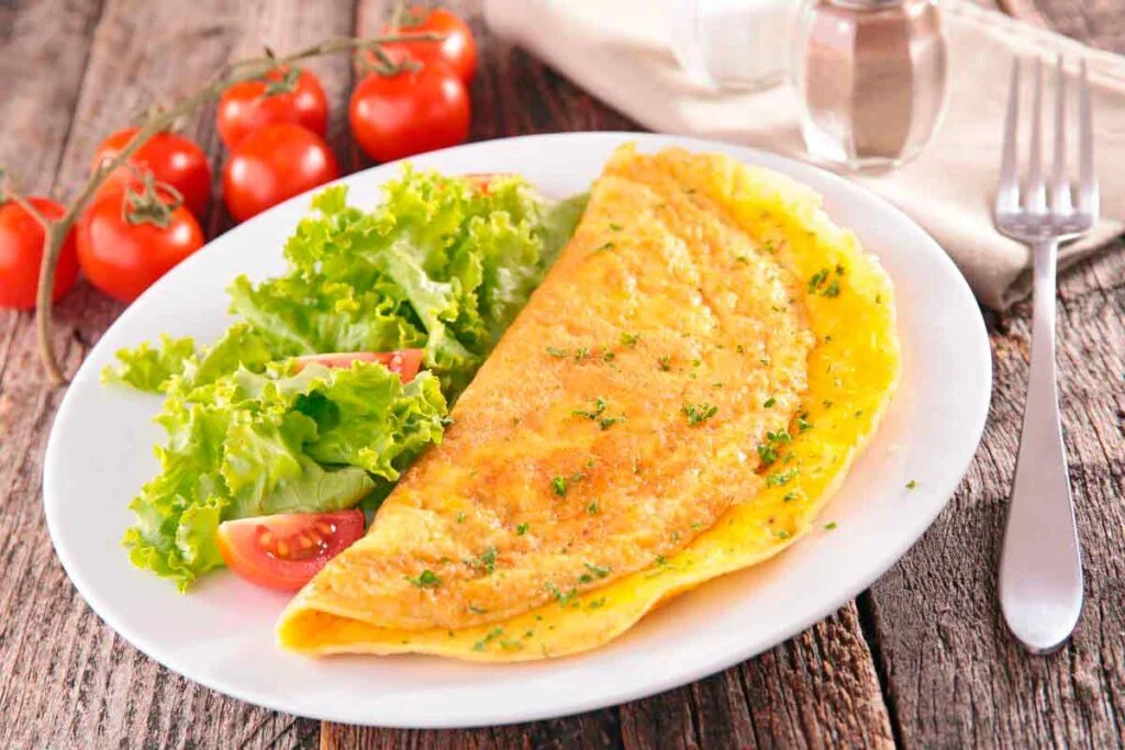 receita de omelete de micro-ondas